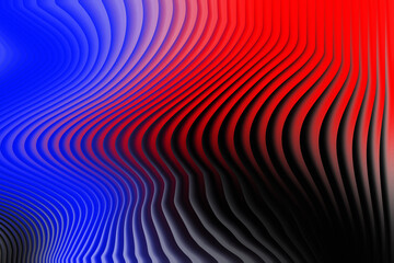 Abstract Blue Red and Black Wavy Lines Forming a Dynamic Pattern background