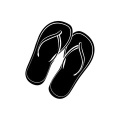 Illustration of a pair of flip flops shoes