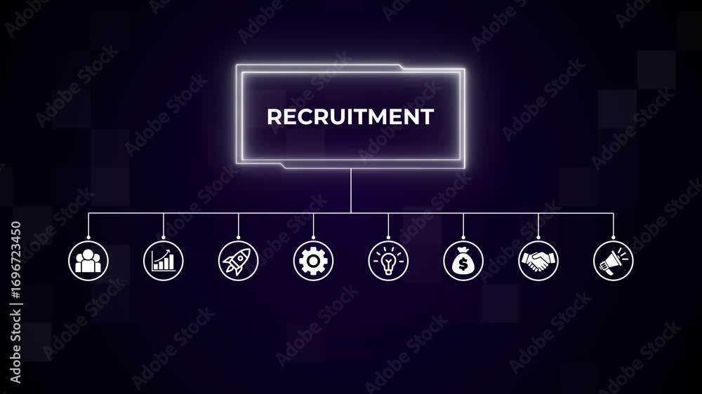 Aufkleber recruitment data concept. performance metrics, and business insights from large data sets ,network ,