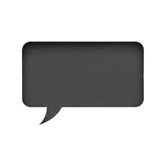 Speech bubble dialogue illustration conversation symbol communication design element quote box on transparent background