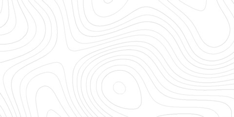 The image lines form closed loops represent hills or depressions, Abstract topography background with contour map lines pattern design for modern geographic, elevation, and terrain inspired style. © Daiyan