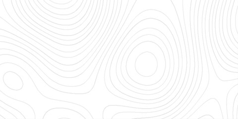 Topographic map design with a series of smooth and curved contour lines in light gray against a white background effect is abstract and artistic.	
