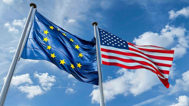 Trade war between the usa and europe  impacts on economy and international relations