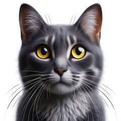 Fototapeta premium black and white cat