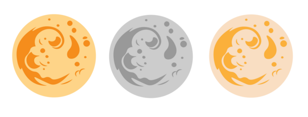 Halloween background of a full moon night Png