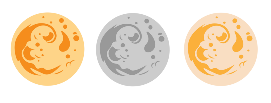 Halloween background of a full moon night Png