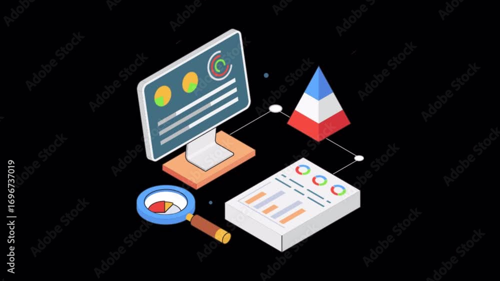 Poster data report animation alpha channel