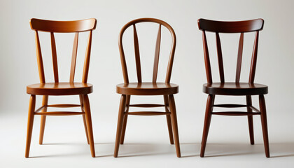 Wooden items like these chairs add warmth to household furniture and create welcoming atmosphere in any room