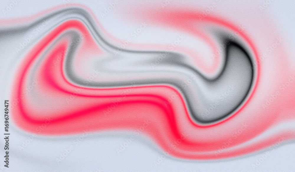 Poster abstract swirl of crimson and charcoal a modern art background with fluid motion and subtle texture 