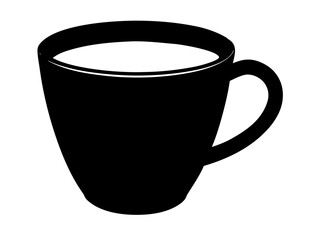 Coffee Cup  simple   silhouette vector,tea Cup  icon