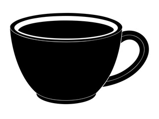 Coffee Cup  simple   silhouette vector,tea Cup  icon