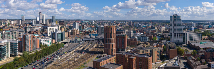 Panoramic Aerial View Leeds City