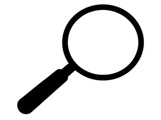 Magnifying glass  black silhouette vector,magnifying glass icon