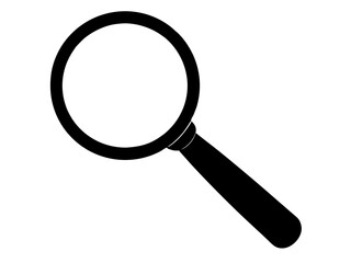Magnifying glass  black silhouette vector,magnifying glass icon