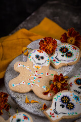 Mexican Halloween Dia de los Muertos cookies