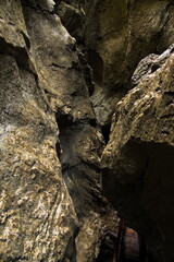 Hiking track in Vorderkaserklamm at St. Martin bei Lofer, Austria, Europe 
