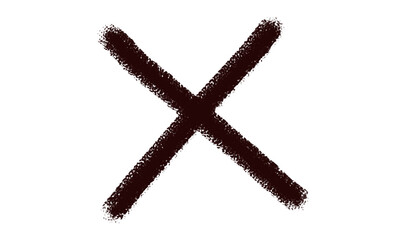 Hand draw Cross sign