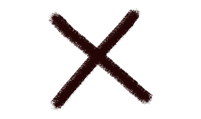 Hand draw Cross sign