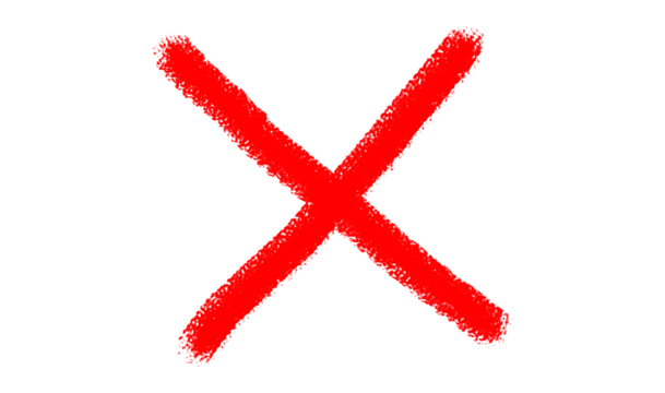 Hand draw Cross symbol