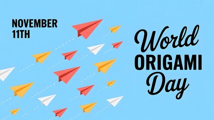 Celebrate World Origami Day on November 11th With Creative Paper Folding Activities, DIY Origami Projects, and Artistic Expressions That Inspire All Ages and Skill Levels.