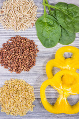 Healthy nutritious food as source natural vitamin B6, fiber and other minerals