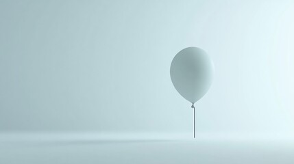 Solitary balloon silent still