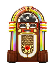 Jukebox on transparent background. 3D illustration