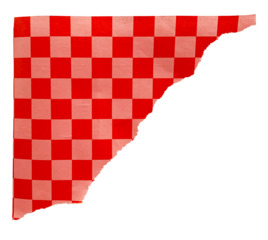 Corner Border Checkered Wrapping Paper