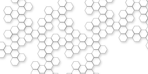 geometric patterns of Minimalist White Abstract Hexagon Pattern, abstract white hexagon Geometric Shapes Interlocking Seamlessly, Creating Modern, Clean, and Elegant Visual Harmony Across Space.