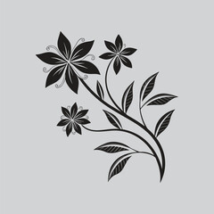Nigella Decorative Flower Tattoo Design