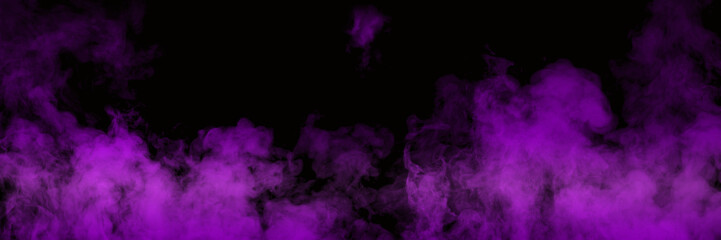 Purple Fog on Black Background