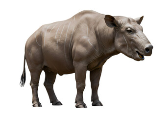 Fototapeta premium Digital Reconstruction of an Extinct Entelodont isolated on transparent background