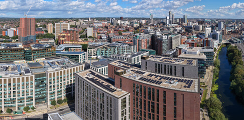 Aerial Image Leeds Cityscape With