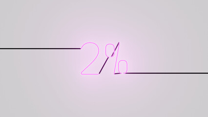 2% neón rosa alfa.