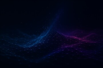 Abstract Networked Particles and Light Waves background