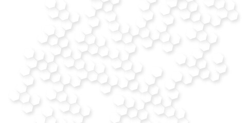Abstract seamless geometric patterns of Clean white hexagon background with modern geometric shapes for minimal elegant designs.