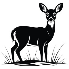 silhouette of a deer