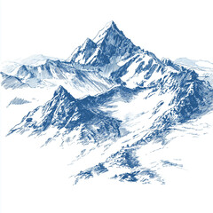 winter mountain landscape