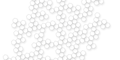 seamless geometric honeycomb pattern, clean minimal futuristic surface, 3D texture design for technology, corporate, digital, presentation, website, wallpaper, White hexagon abstract background.