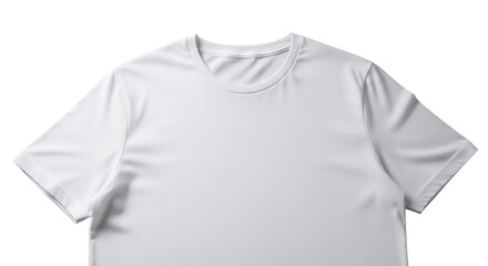 Blank White Cropped TShirt Mockup Isolated on White Background for Design and Branding