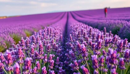 Naklejka premium field of lavender