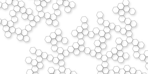modern busines  concept hexagons background,  Abstract hexagon polygonal pattern Modern abstract white hexagon background with geometric futuristic pattern design for minimal and elegant style.
