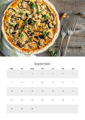 A3 Wall Calendar For 2026 Easy-To-Print September