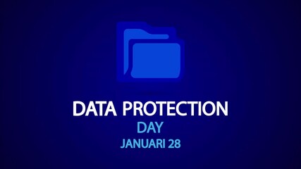Data Protection Day Folder, art video illustration.