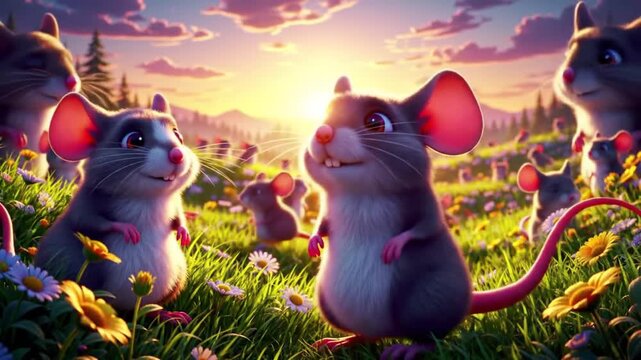 two cats in the grass