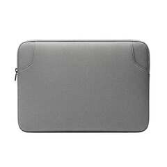 Fototapeta premium Grey fabric laptop sleeve for computer protection
