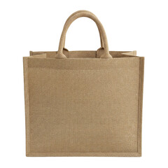 Eco friendly reusable jute shopping bag mockup