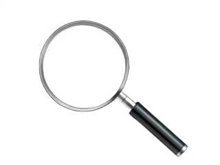 Magnifying glass with handle isolated on a transparent background.png