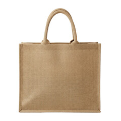 Eco friendly reusable jute shopping bag mockup