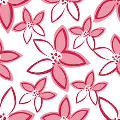 cute flower pattern image for fabric textile or wall decoration
